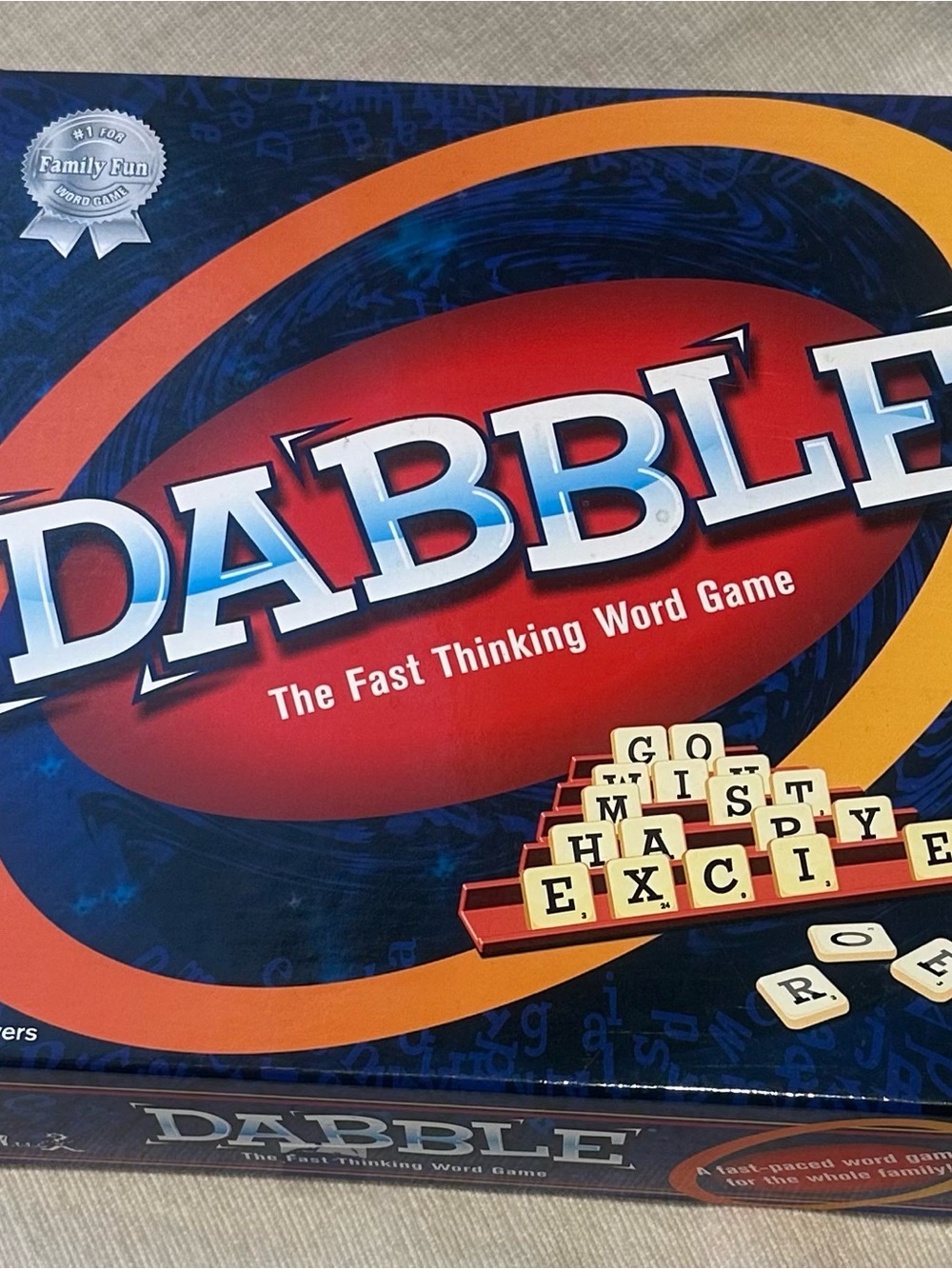 Dabble Fast-Thinking Word Game — Blue & Red Edition